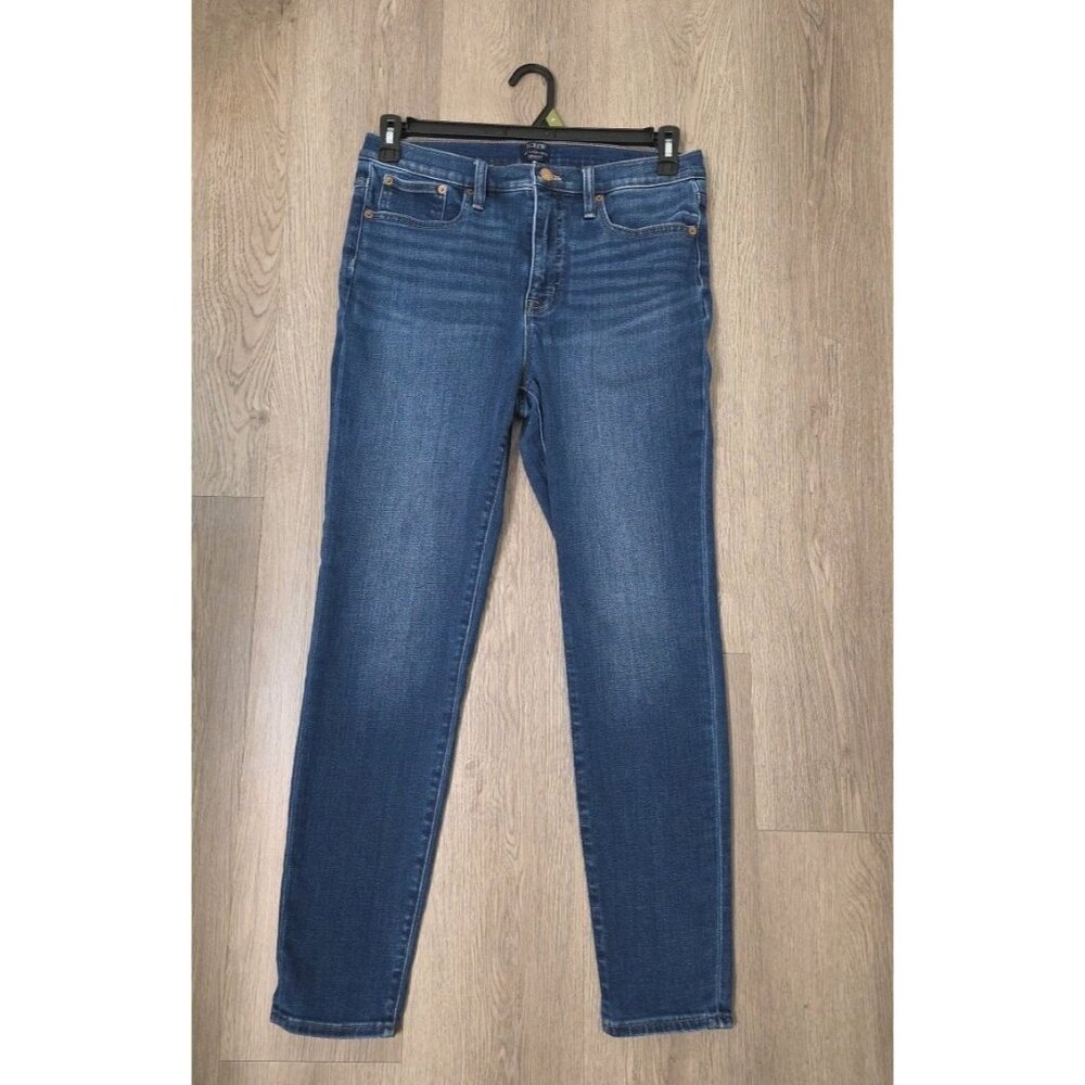 J.Crew 10" High Rise Skinny Jeans Women Blue Stretch Denim Classic